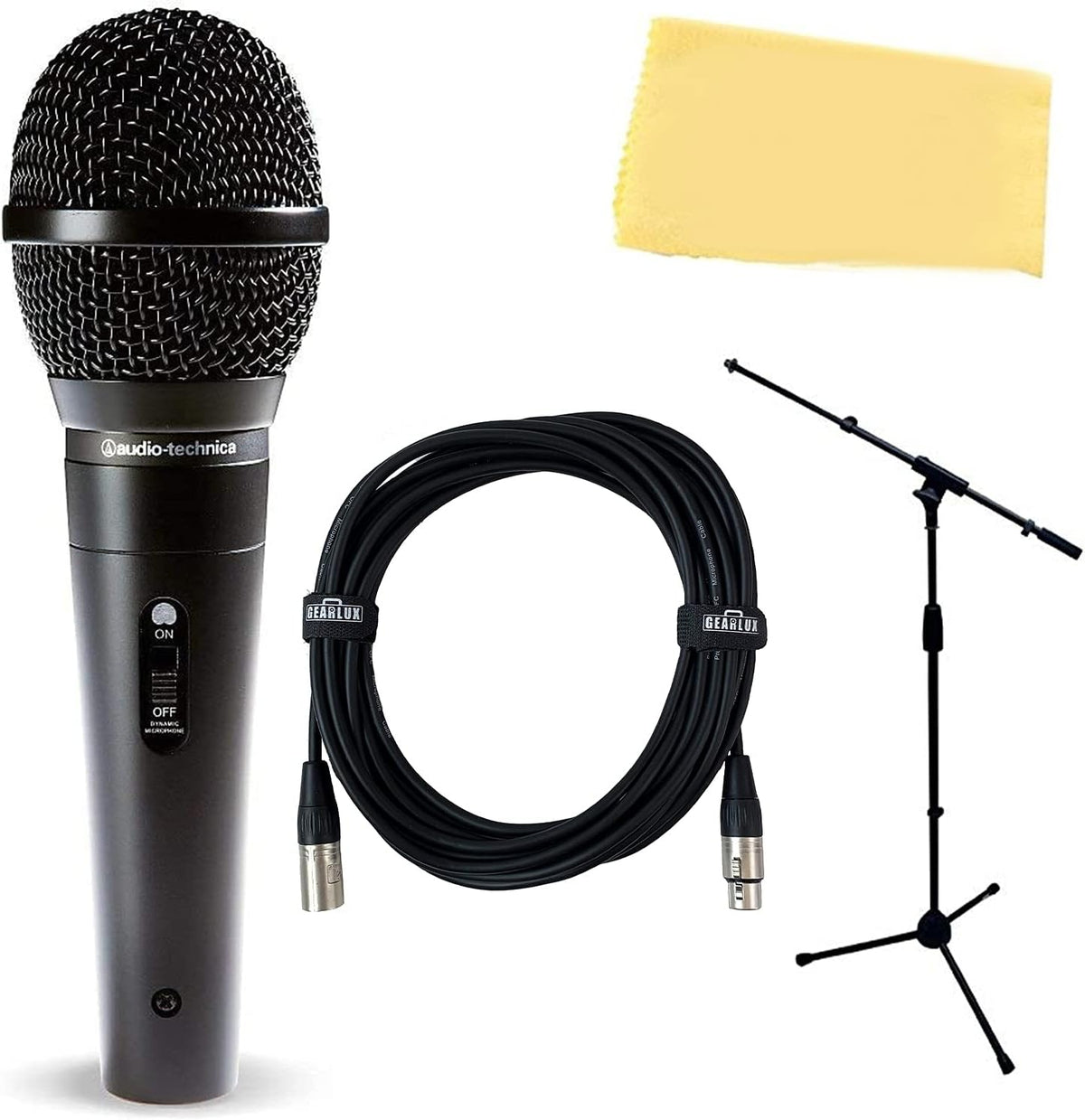 Cardioid Condenser Handheld Microphone Bundle with Boom Stand I52033