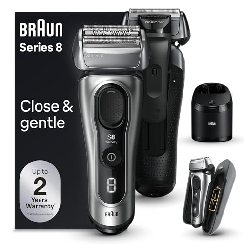 Electric Razor with Shaving Elements & Precision Trimmer, Wet & Dry P12367