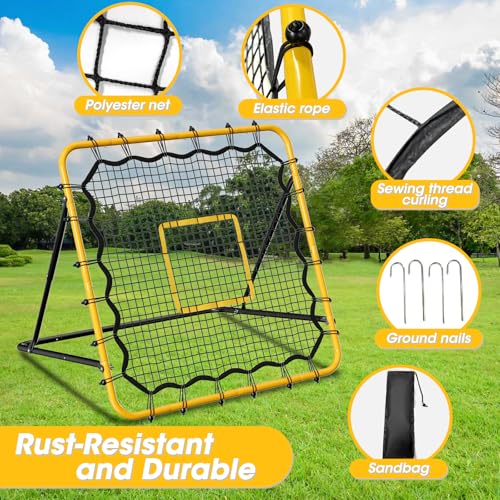 3.7×3.7FT Multi-Sport Training Rebound Net with Pitching Target W86033