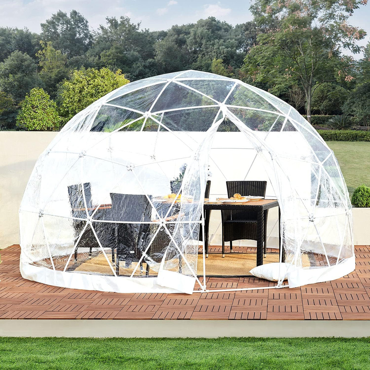 12ft Clear Geodesic Dome Tent D275942