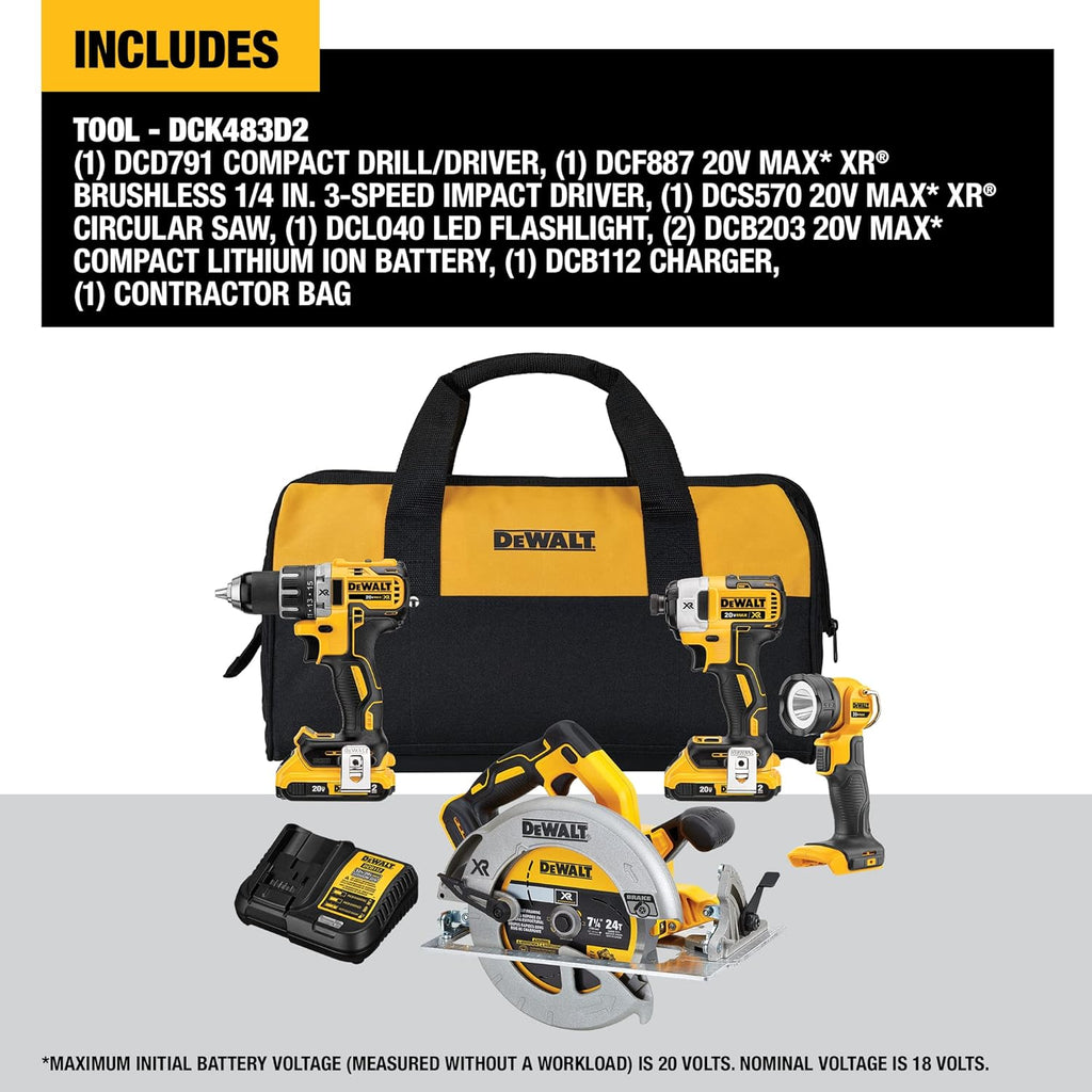 Brushless Combo Kit, Compact 4-Tool Z752