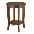 Round End Table Espresso A9319