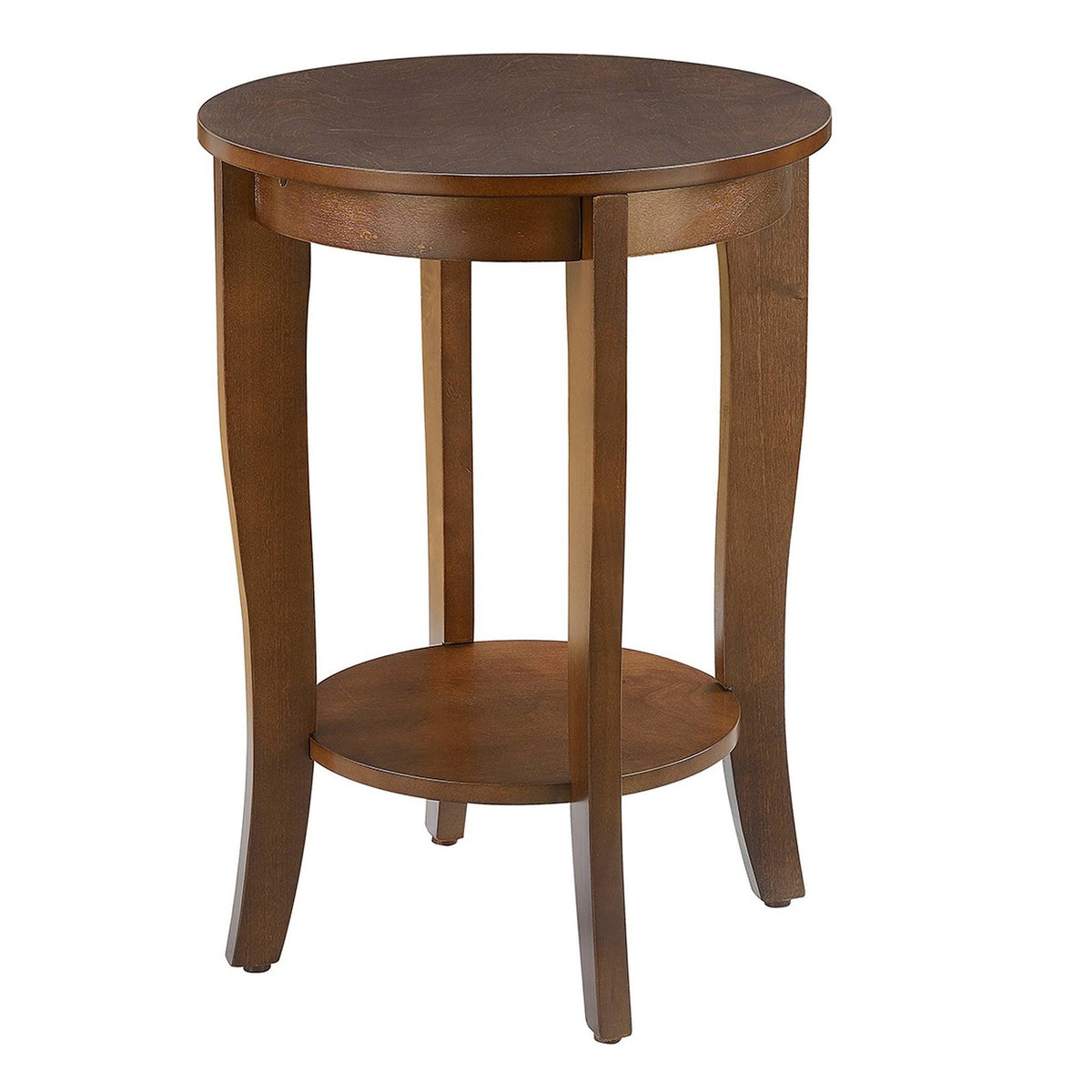 Round End Table Espresso A9319