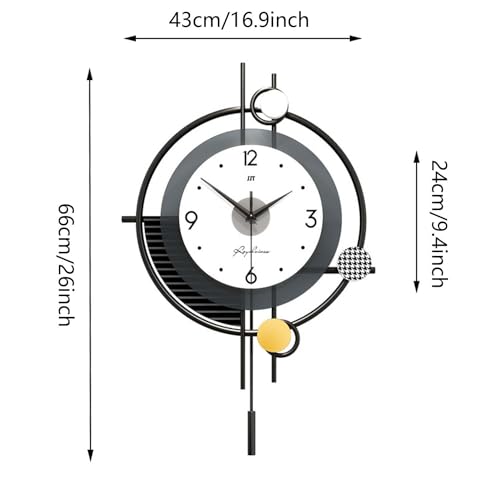 Silent Non Ticking Decorative Wall Clock F3315