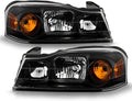 Black Headlights Headlamps Driver + Passenger Side Set B65125