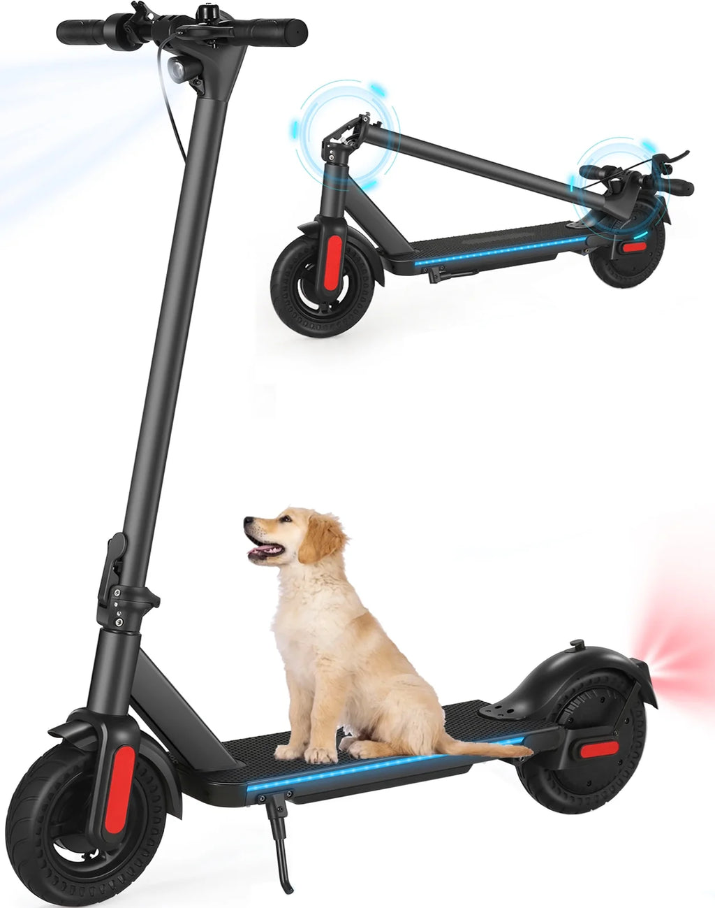 500W Foldable Electric Scooter, 10" Wheels, 20 mph, 20 mile Range, Dual Brakes I17624