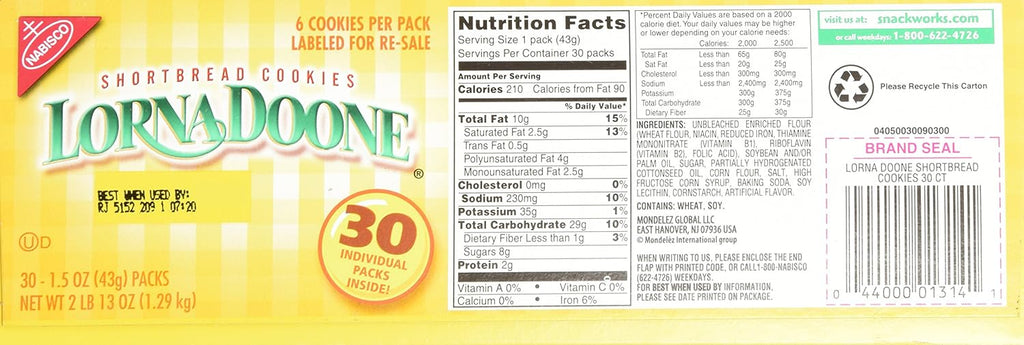 Shortbread Cookies - 30 Count G36586