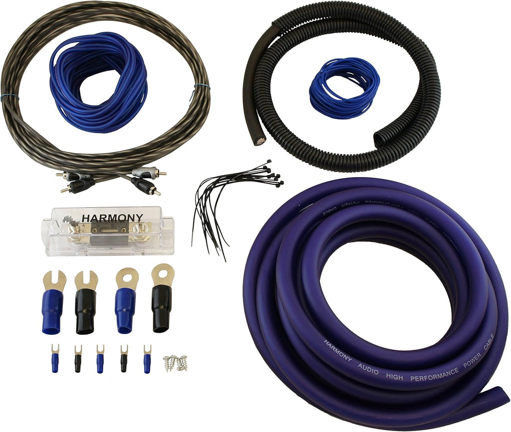 Car Stereo Class D Mono Subwoofer Amplifier Bundle with Amp Kit T669598