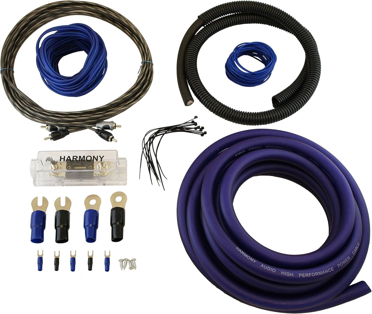 Car Stereo Class D Mono Subwoofer Amplifier Bundle with Amp Kit T669598