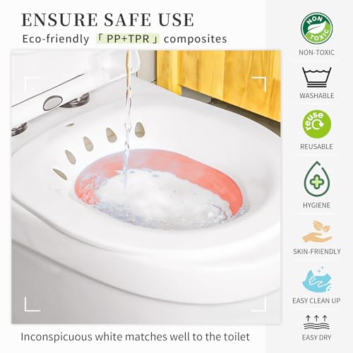 Collapsible Sitz Basin with Flusher, White/Blue S285