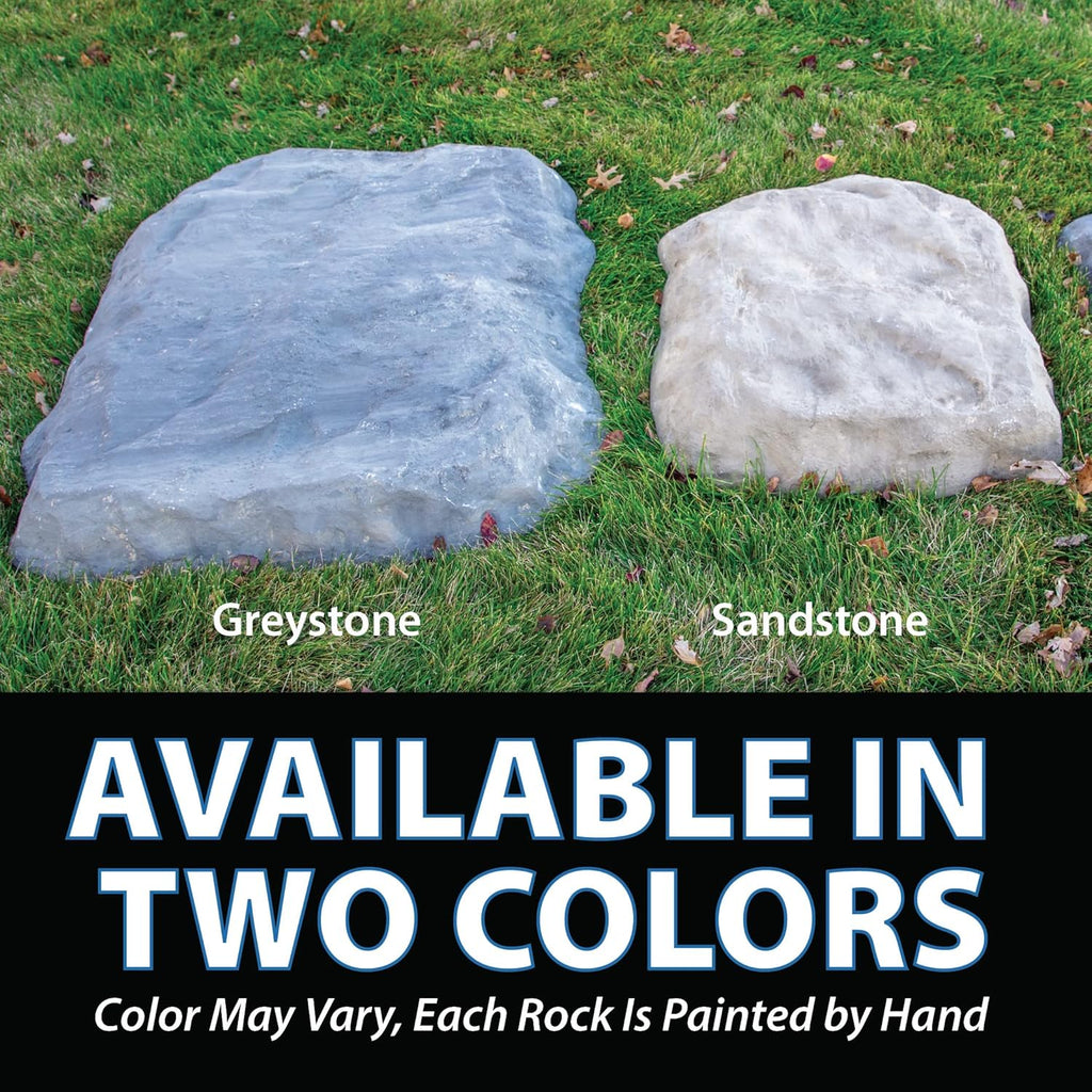 Grey Stone Faux Flat Rock Cover U457