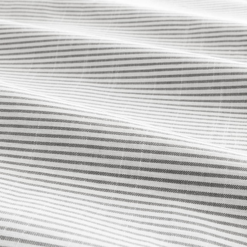 Gray Stripe Duvet Cover and Pillowcases Full/Queen F8845