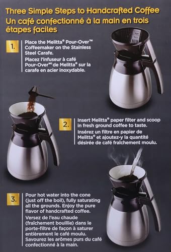 Coffee Maker Pour-Over Brewer with Carafe S838