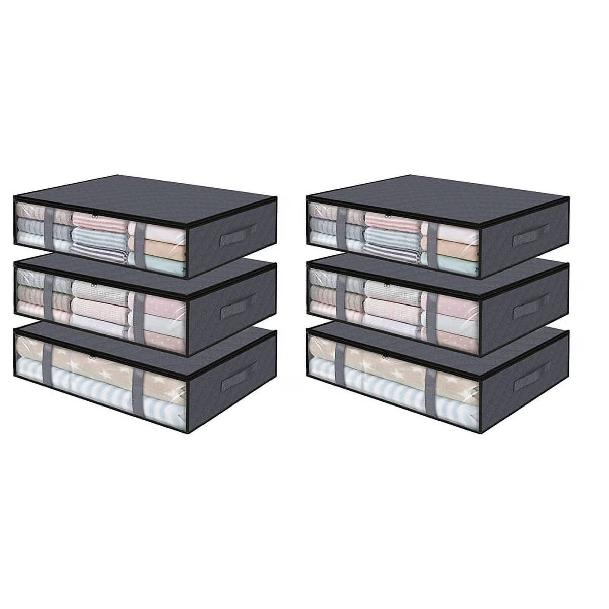 6 Pack Foldable Storage Bins K3815