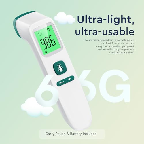 No-Touch Digital Forehead Thermometer with LED Screen X53348