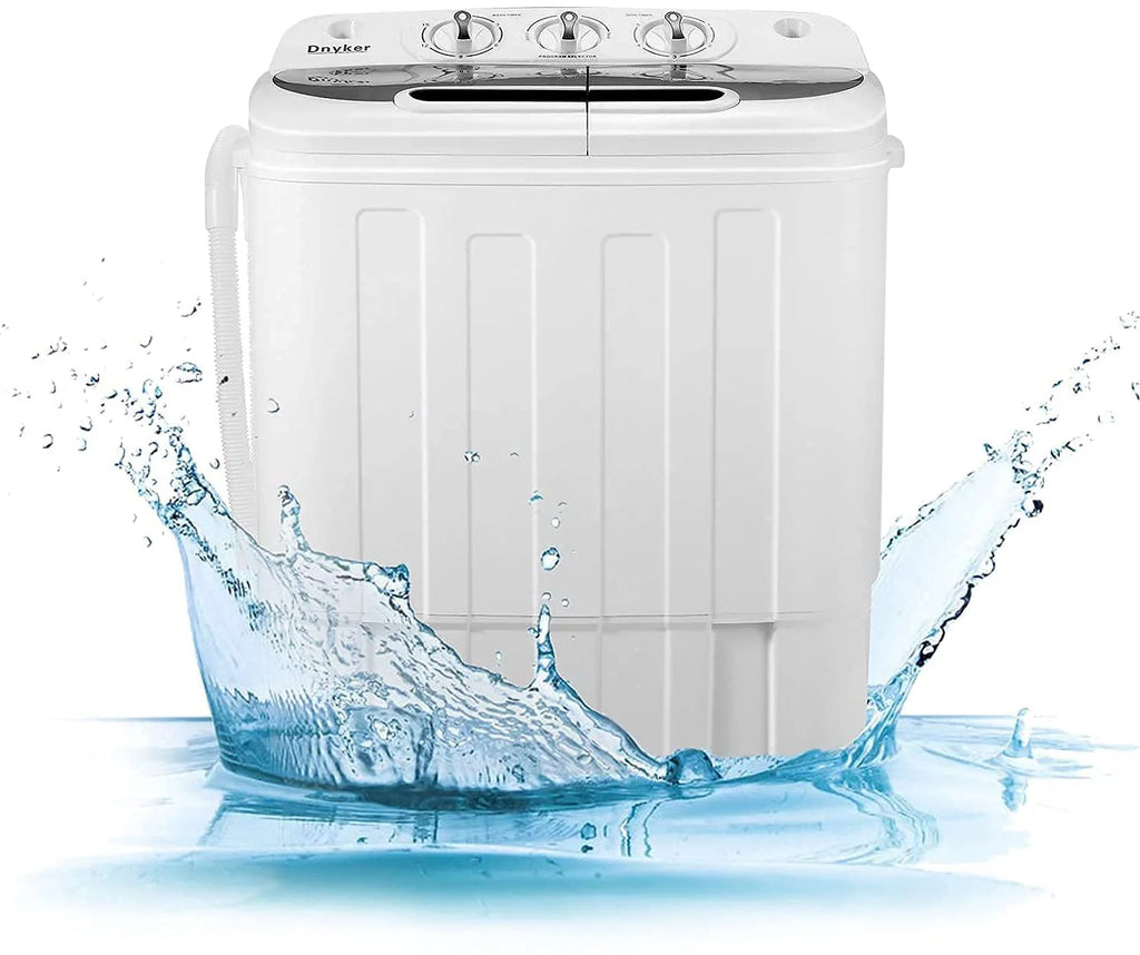 White Twin Tub Portable 16.5 lbs. Washing Machine and Dryer Combo H968