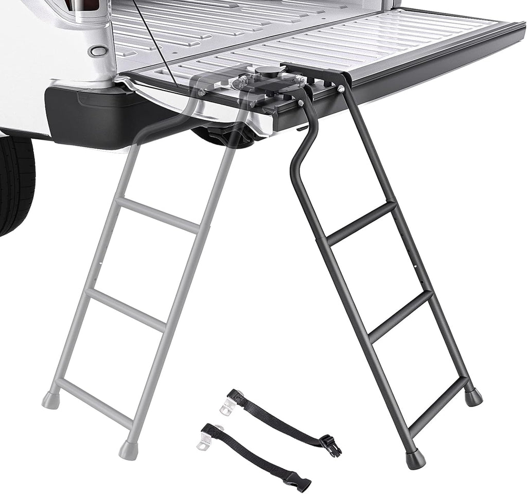 Foldable Steel Pickup Truck Tailgate Ladder J417261