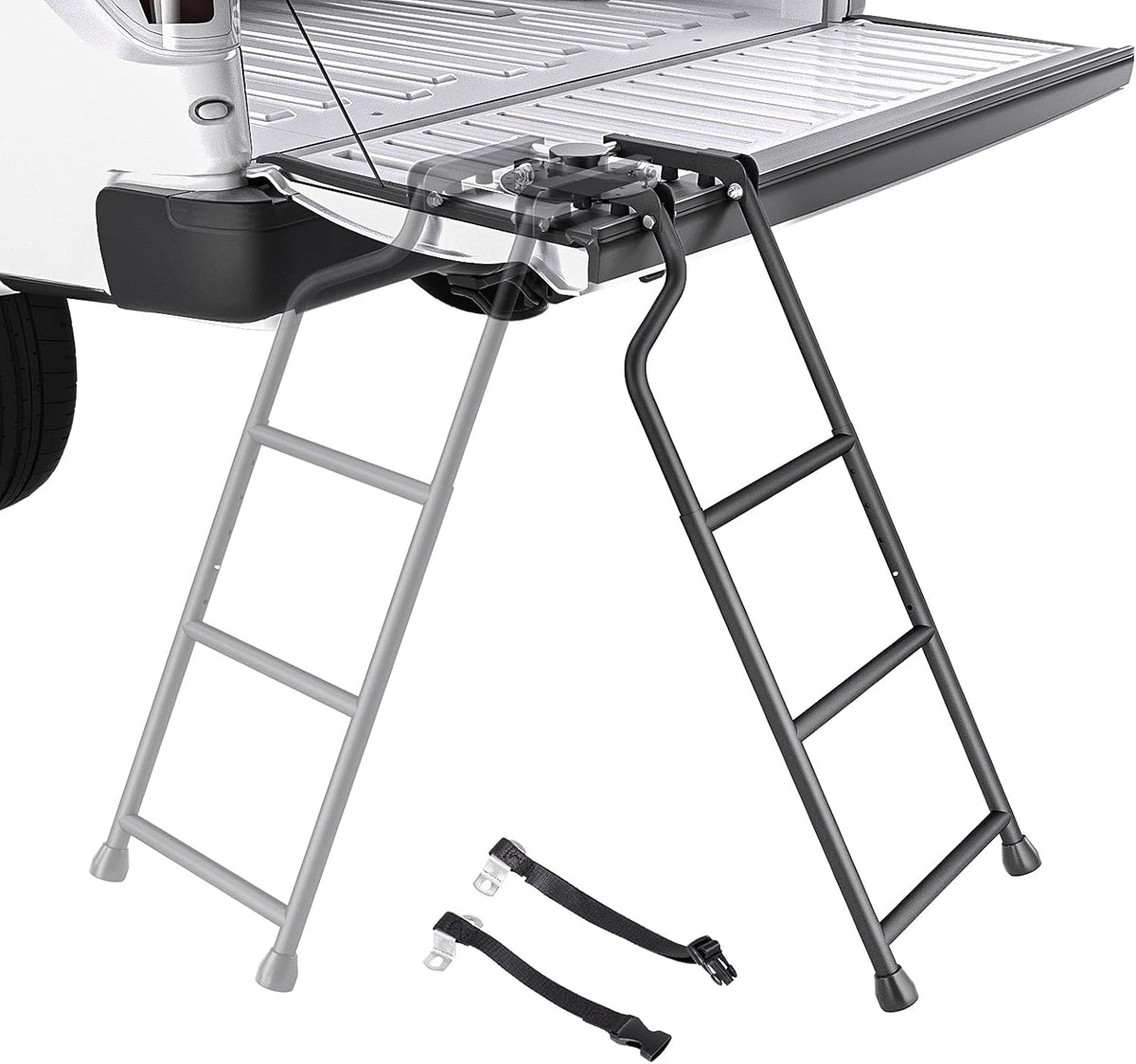 Foldable Steel Pickup Truck Tailgate Ladder J417261