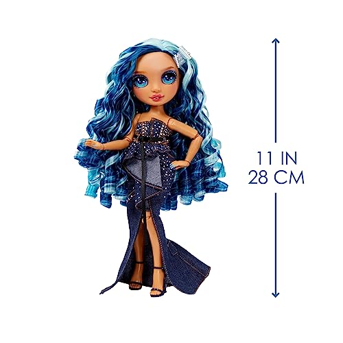 Blue 11” Fashion Doll and Playset with 2 Complete Doll Outfits and Fashion Play Accessories N7582