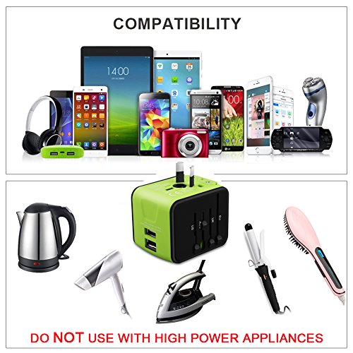 Universal Travel Adapter with UK/US/AUS/EU Plugs and Socket T78660