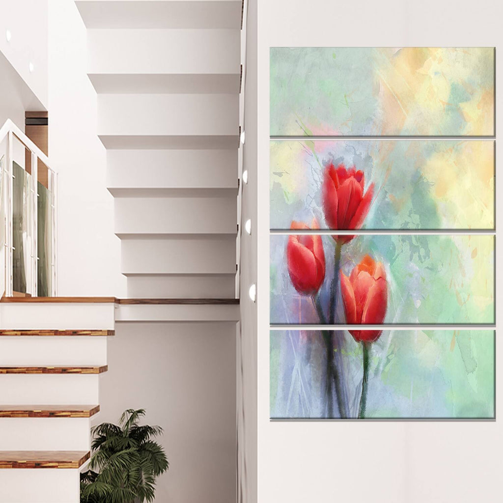 4 Piece Painting Print on Wrapped Canvas Set M830