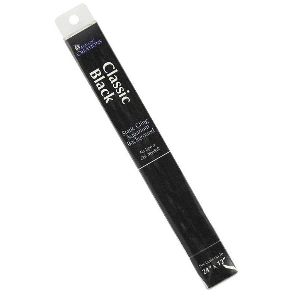Black Cling Aquarium Background F60027