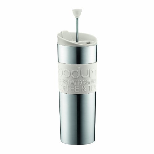 Black 15oz Vacuum Insulated Stainless Steel Travel Press E7351