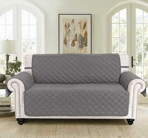 Oversized Sofa Slipcover Dark Grey Light Grey A3853