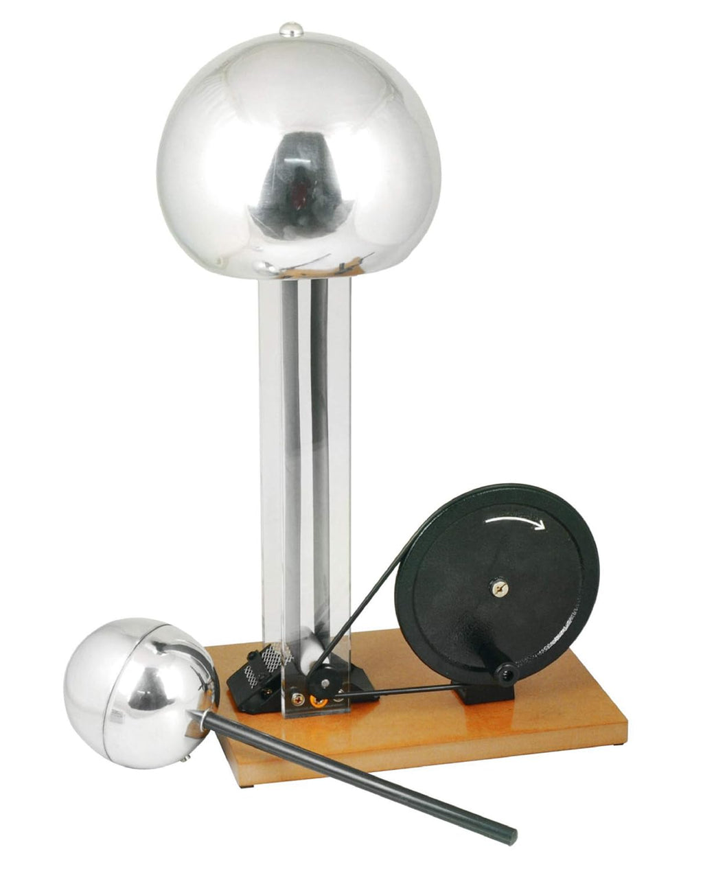 9.8" Sphere Hand Crank Van De Graaff Generator O3394