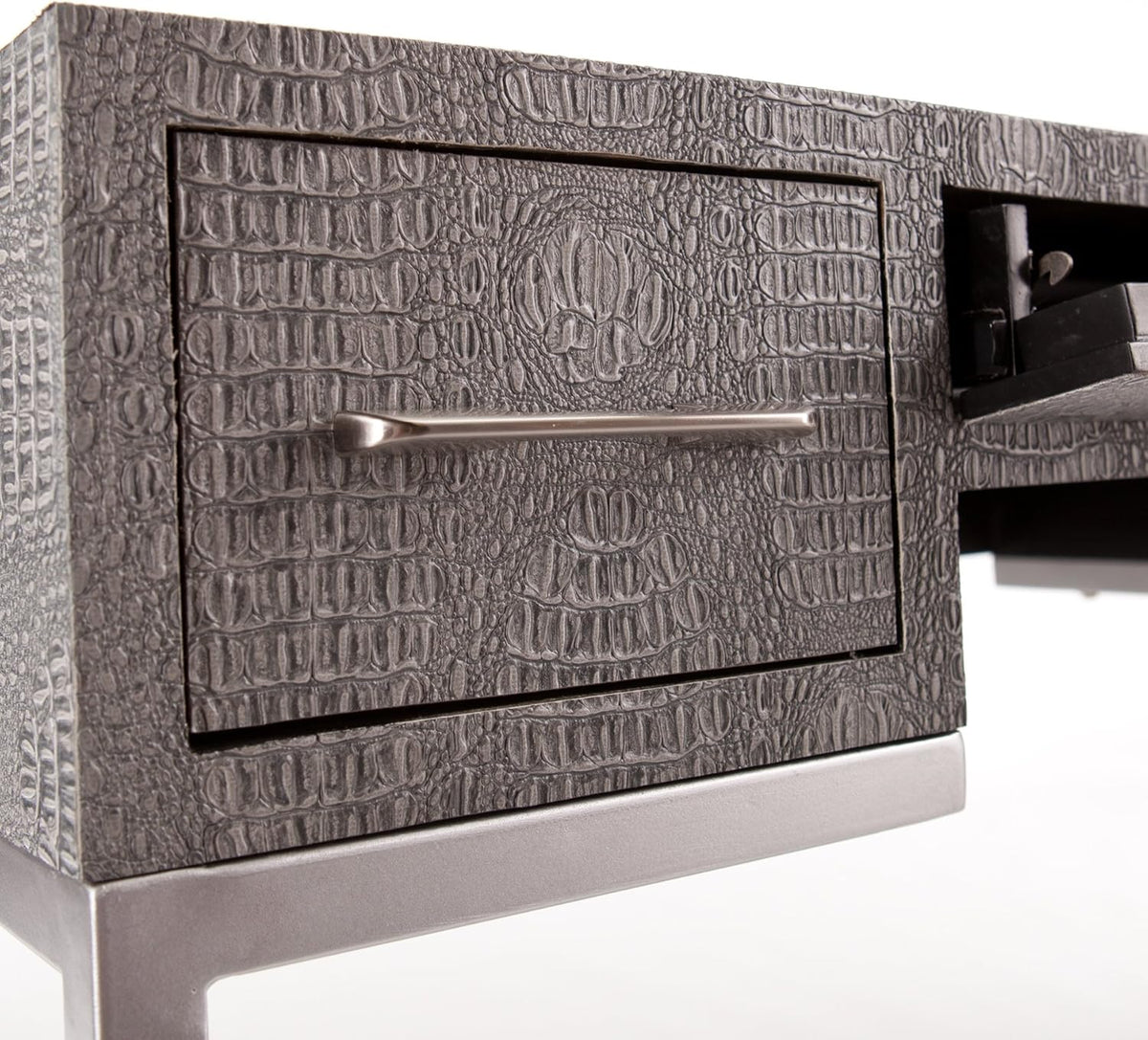 Gray Textured Reptile Desk L7301