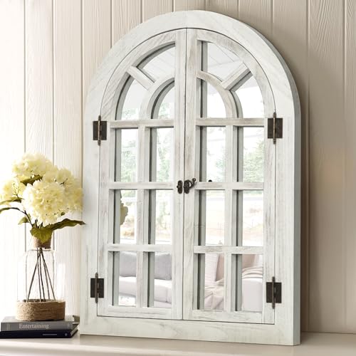 Arched Wall Mirror Wood Frame K8626