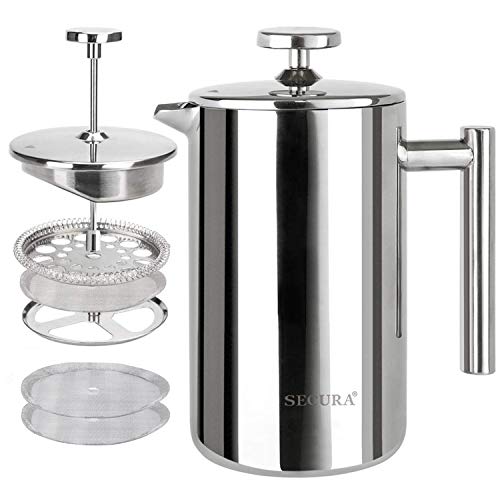 34oz Stainless Steel French Press Coffee Maker K93887