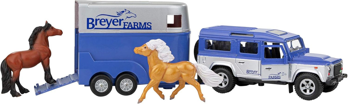 Wooden 19 Piece Playset with 2 Horses 1:32 Scale W1051