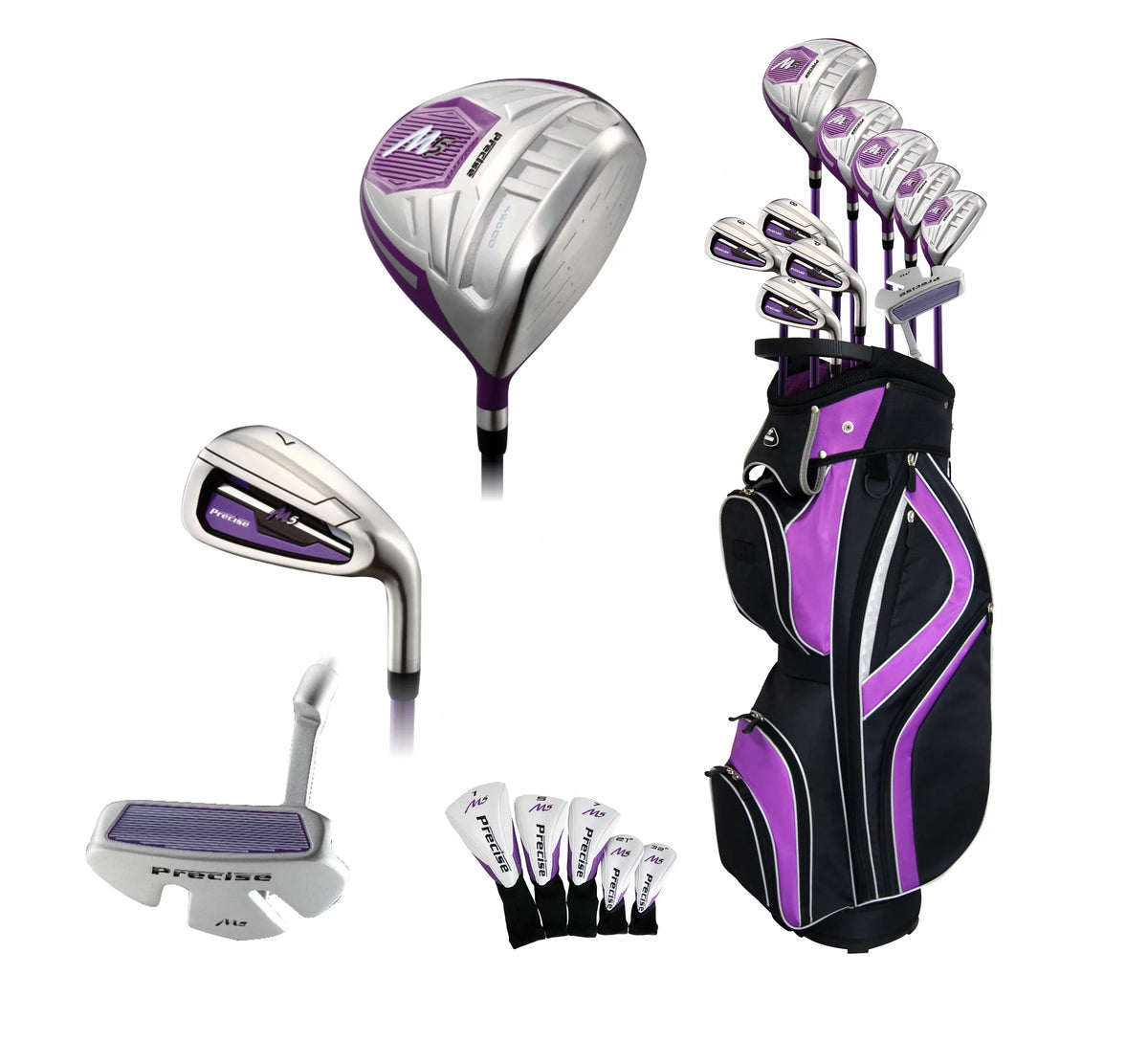 17 Piece Right Hand Womens Golf Clubs Set with Cart Bag V941