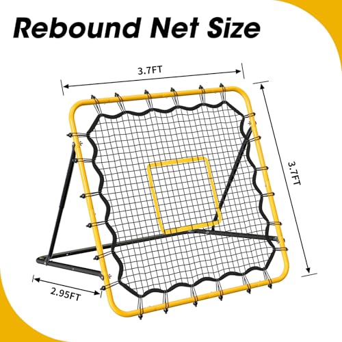 3.7×3.7FT Multi-Sport Training Rebound Net with Pitching Target W86033