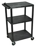 Black 42x22 Presentation Cart V6185