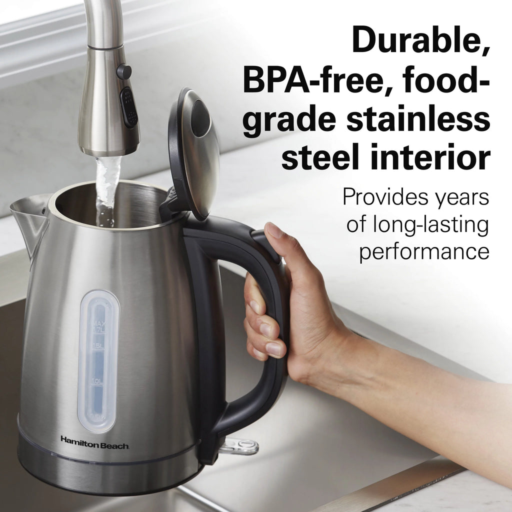 Stainless Steel Electric Kettle, 1.7 Liter Capacity H7936