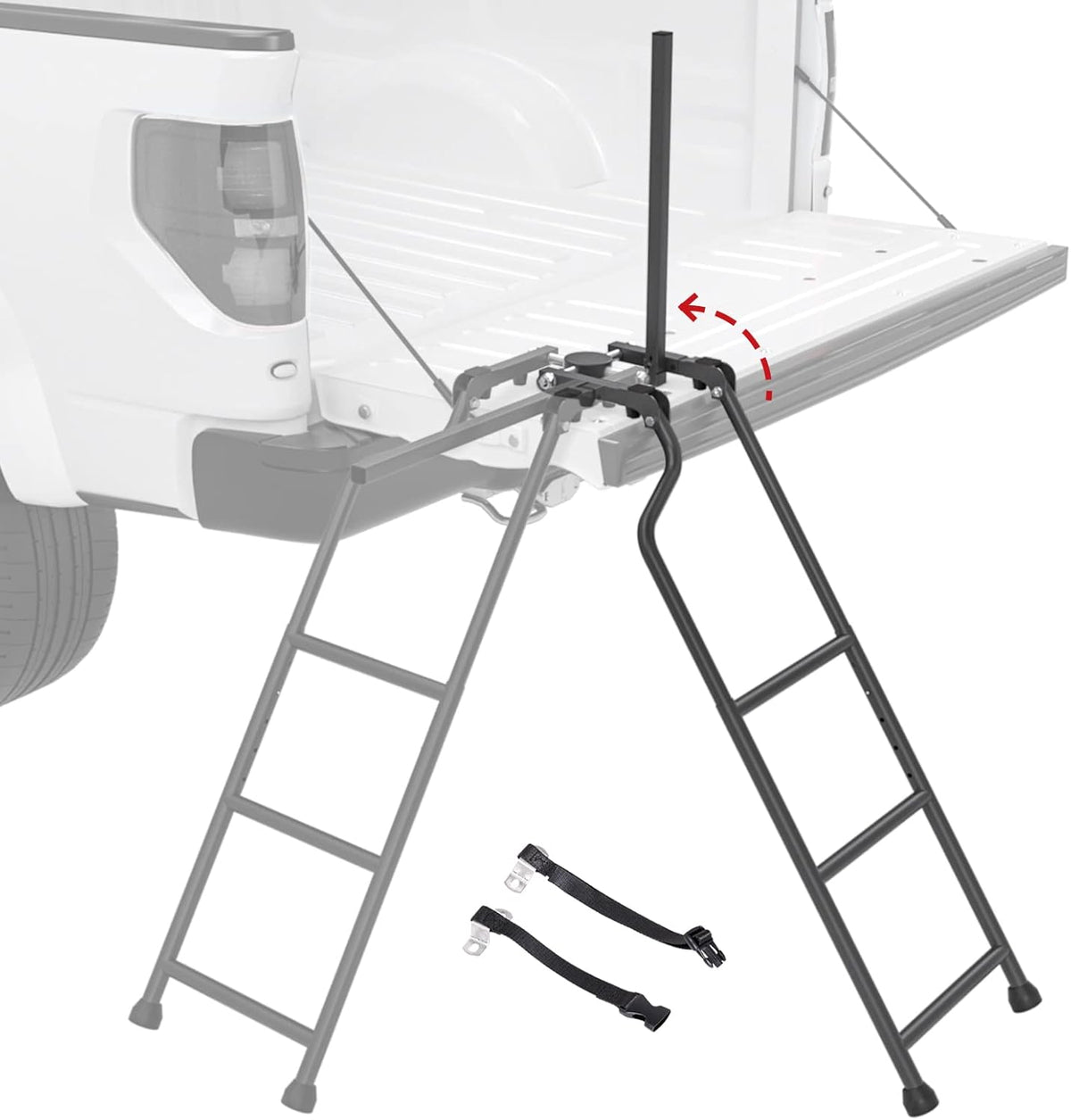 Foldable Steel Pickup Truck Tailgate Ladder J417261