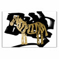 Modern Safari Zebra Canvas Art C887