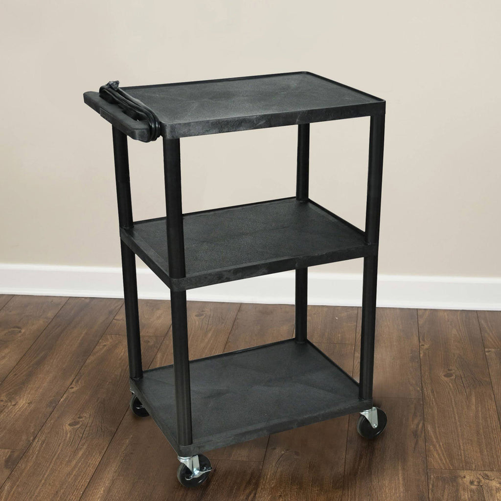 Black 42x22 Presentation Cart V6185