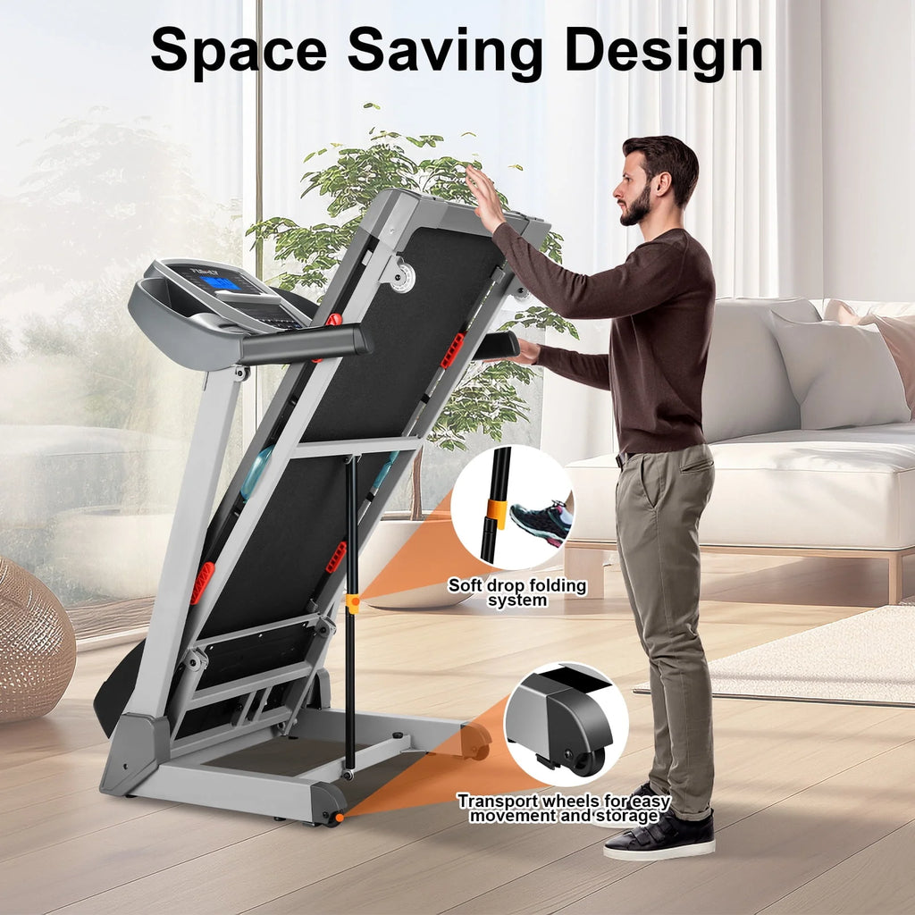 3.25HP Electric Treadmill with 15-Level Auto Incline C773