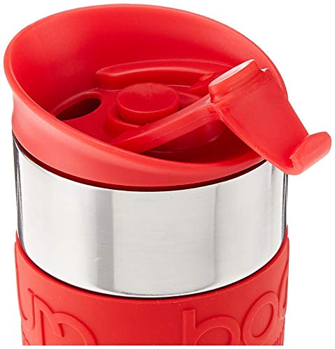 Black 15oz Vacuum Insulated Stainless Steel Travel Press E7351