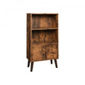 2-Tier Bookshelf with Doors Storage Cabinet S950914