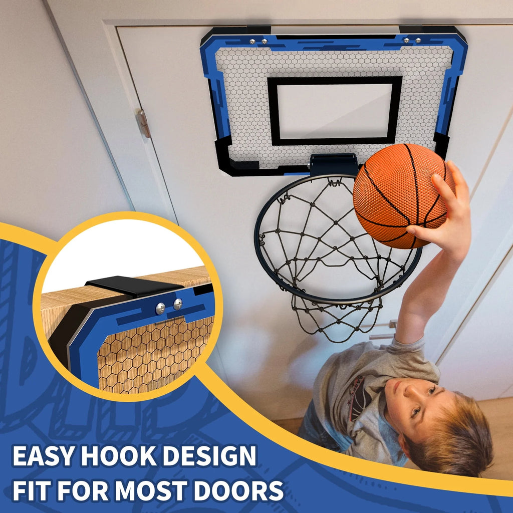 Mini Basketball Hoop with Electronic Scorer and Breakaway Rim W9926