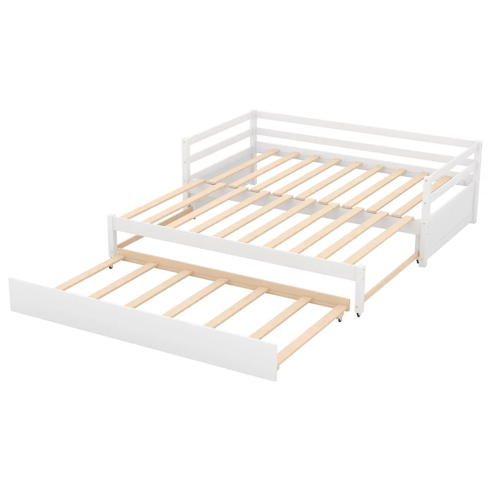 White Twin Daybed with Trundle Q740