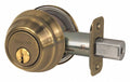 Antique Brass Single Cylinder Deadbolt O653457