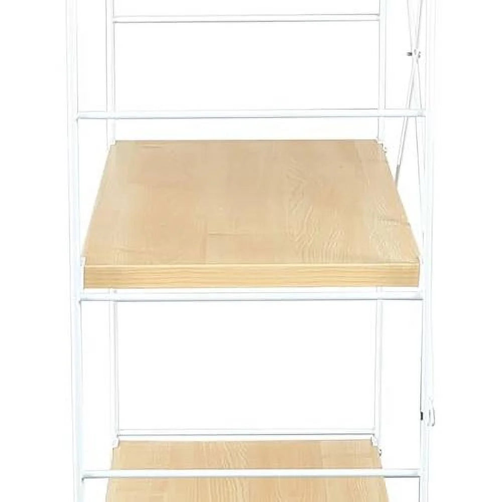 4 Shelves Bookcase with Steel Frame A504182