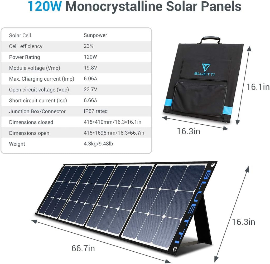 120W Portable Foldable Solar Panel M92744