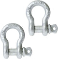 2 Pack Galvanized Screw Pin Anchor Shackles, 12 Ton Capacity C8894