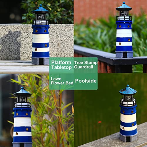 Solar LED Lighthouse Lamp Outdoor Decorative F11587
